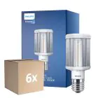 Confezione Multipack 6x Philips TrueForce LED E40 HPL Chiara 42W 5700lm 360D - 830 Luce Calda | Sostitutiva 200W